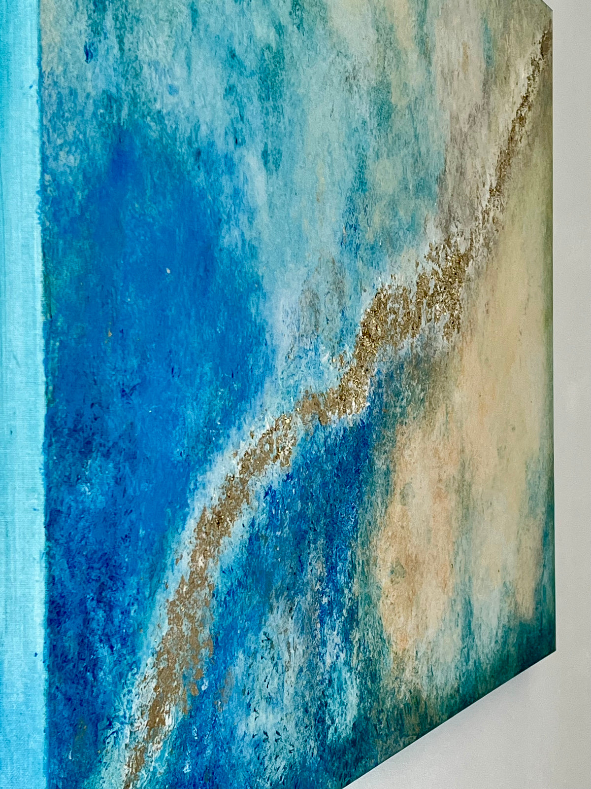 120x80cm Insellicht Unikat Gemälde – Acryl auf Leinwand Mallorca Kunst MMS Living