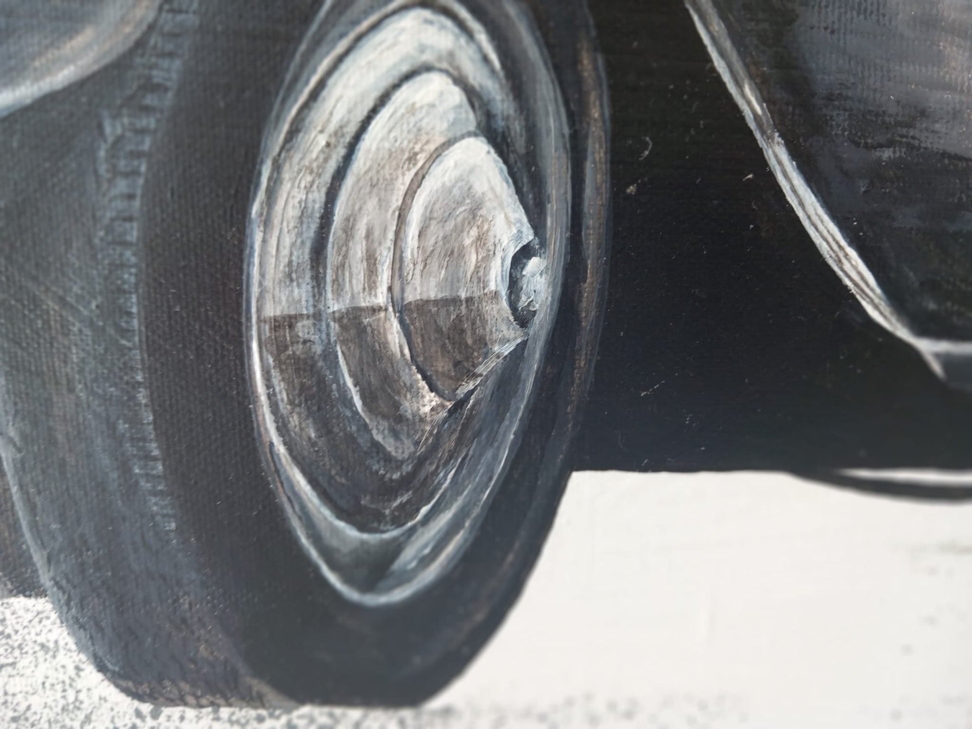 Citroën Traction Avant Gangsterlimousine Bild Gemälde Kunst Classic Car Art MMS Living handgemaltes Unikat Geschenk Gift