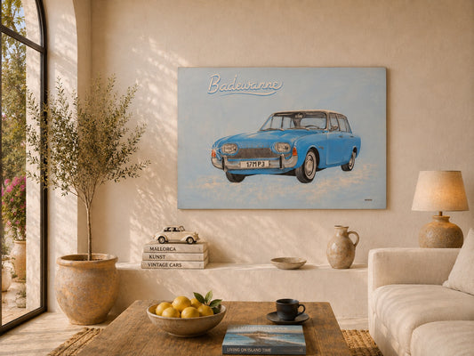 Raumansicht Ford Oldtimer Gemälde Kunst