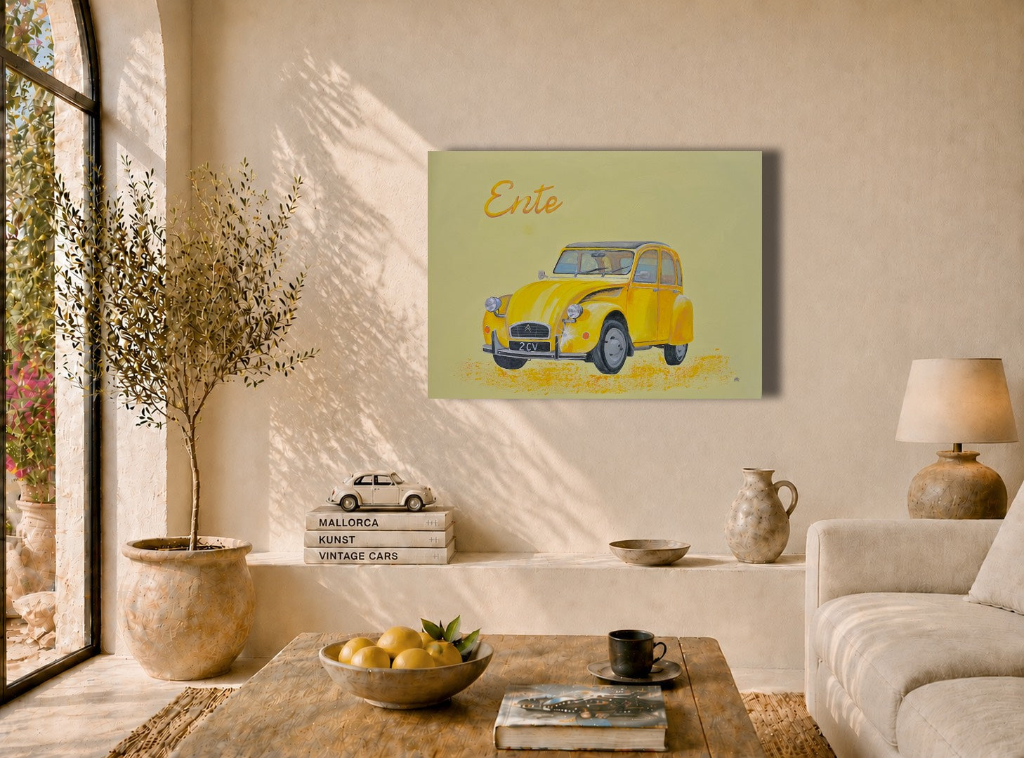 Ente Auto Classic Car Oldtimer MMS Living Raumbild KI