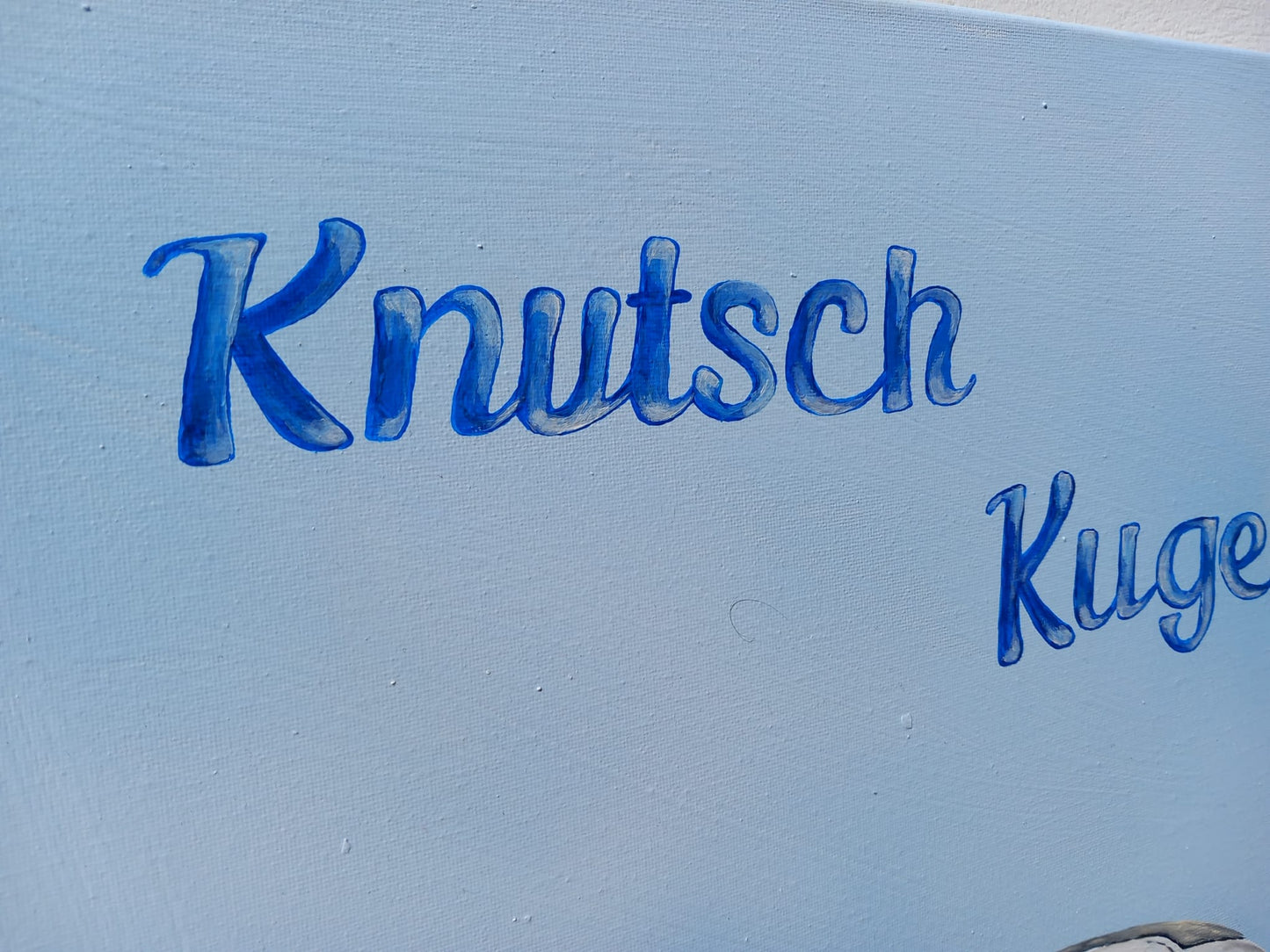 DetailansichtBMW Isetta Knutschkugel – handgemaltes Unikat Acrylbild Oldtimer Kunst MMS Living 