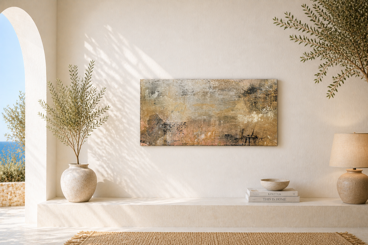 Zeitspuren – abstraktes Acrylbild handgemalt MMS Living