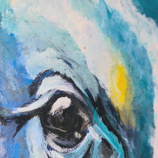 MMS Living Der Stier EL Torro handgemaltes Unikat Acryl auf Leinwand Video